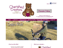 Tablet Screenshot of cherishedcreations.org